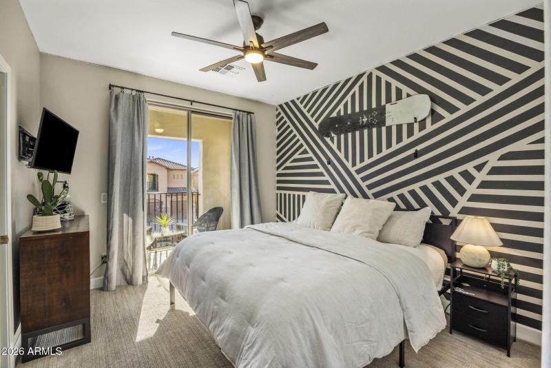 Bedroom #3 has a Private Balcony