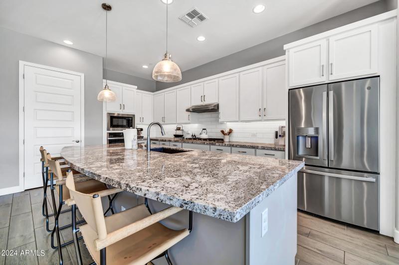 Large kitchen island