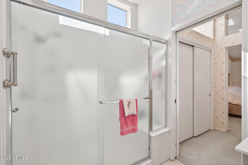 Walk in shower in Primary Bathroom