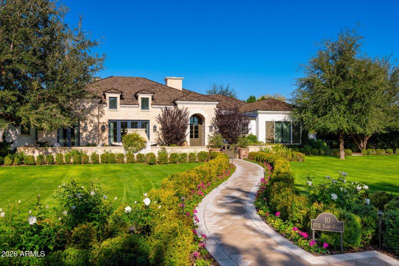 front of property