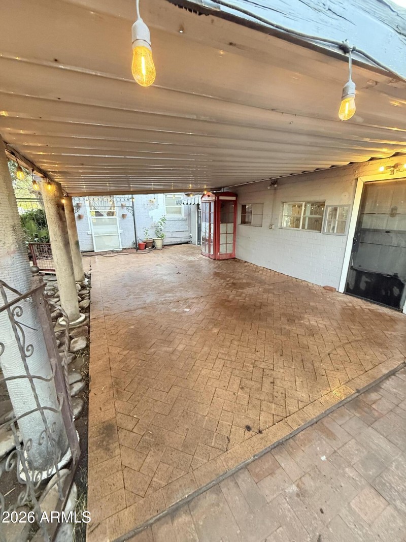 COVERED CAR PORT AREA