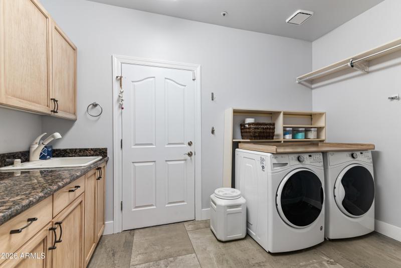 Laundroom right off garage