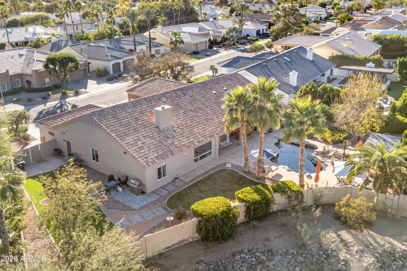 Overhead view of property