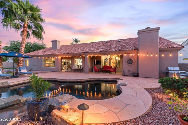 Technicolor evening sky