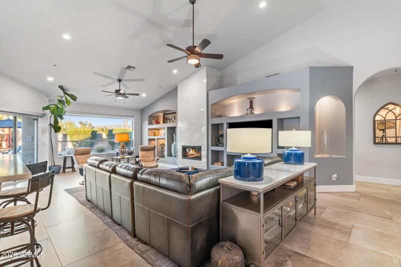 Light filled family room