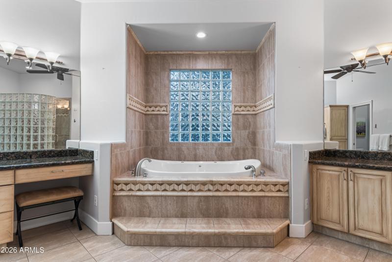 Spa inspired primary bath