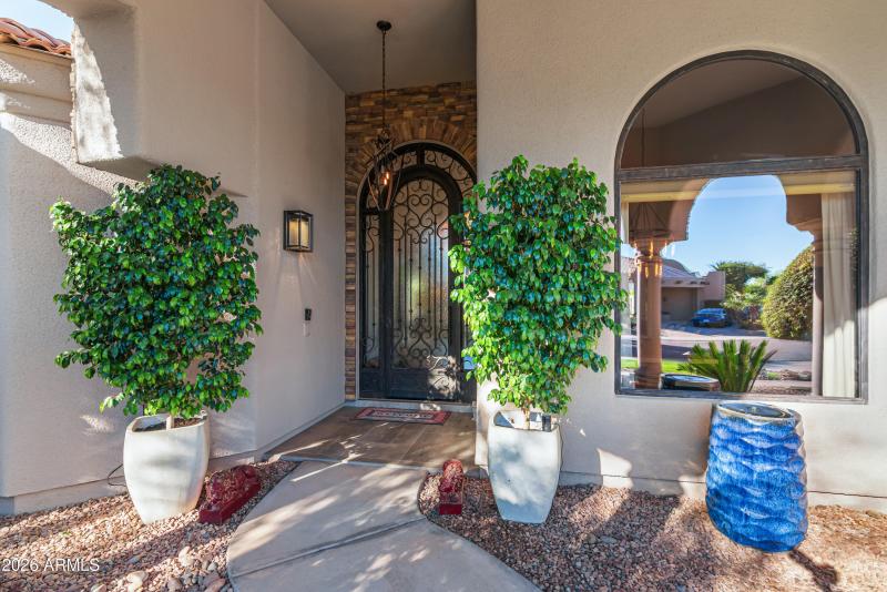 Grand front entrance