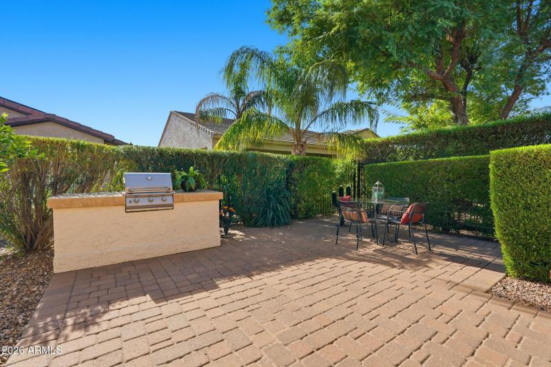 Seating Area with Built-in BBQ