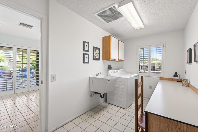 Laundry Room with Office Space