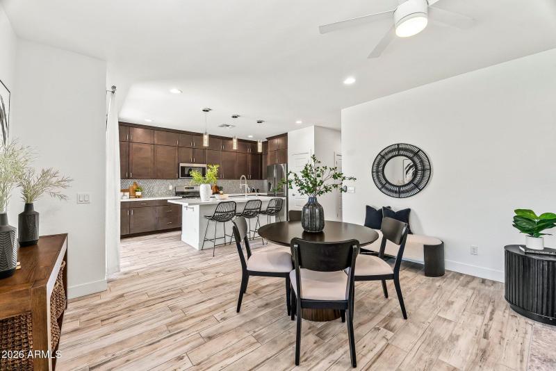 Dining Area + Kitchen