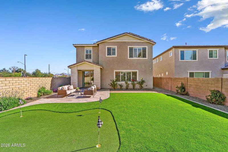 Backyard Wide (Putting Green + Home)