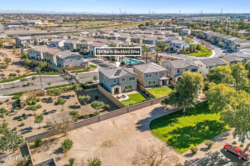 Rear Perspective + Greenbelt