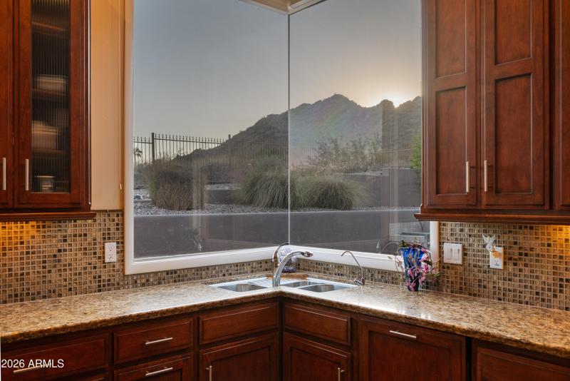 Kitchen View of Mountain