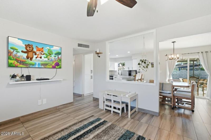 Wood-look tile floors