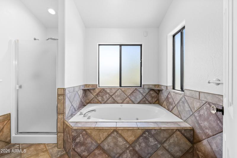 Soaking tub and shower