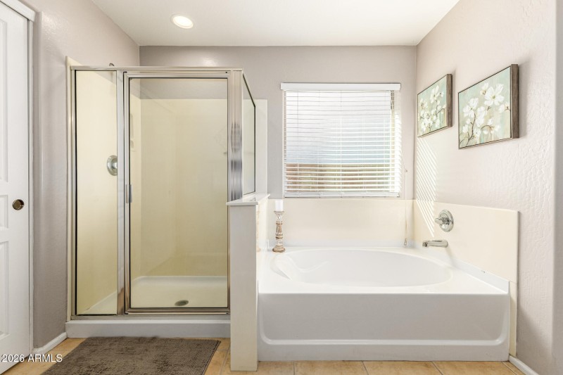 Separate Shower and Tub