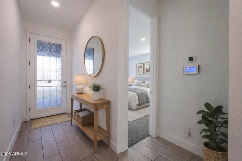 virtually staged entry