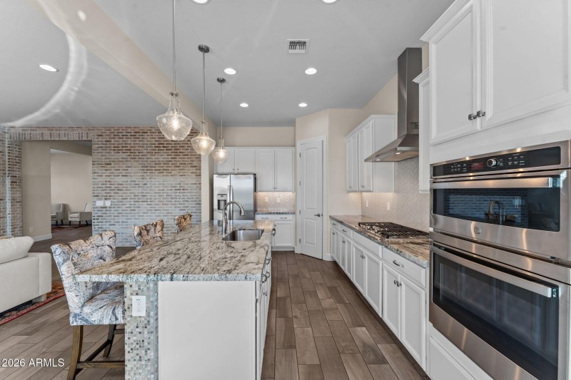 Large kitchen island
