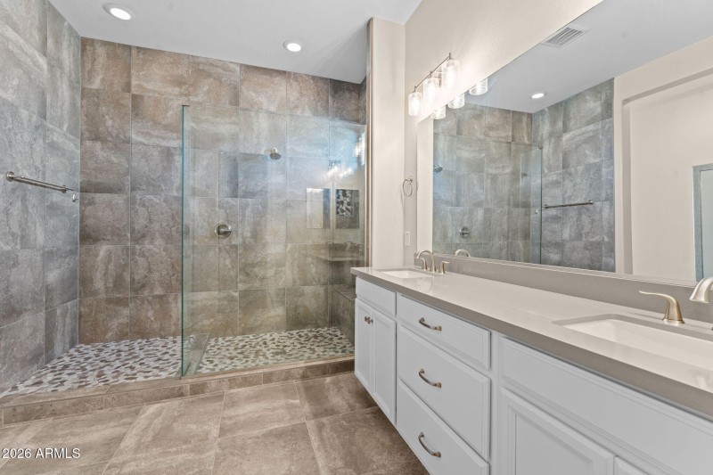 Primary Bathroom large walk in shower