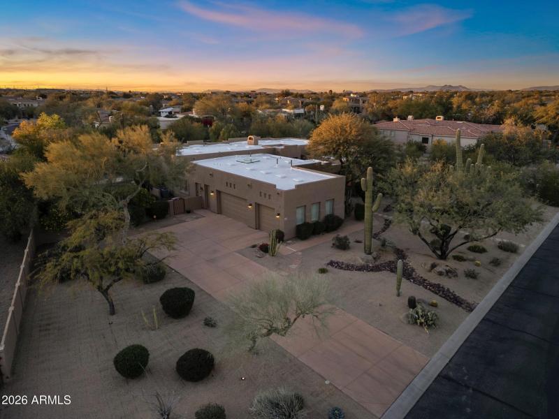 Aerial of 3 Car Gararge