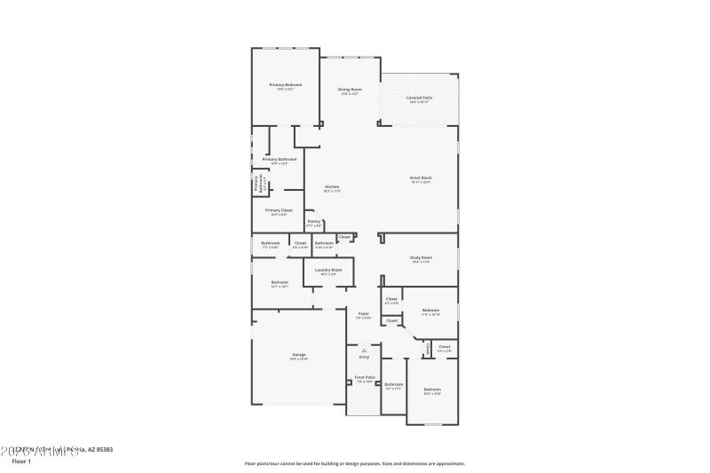 Floor Plan for 32273 N 133rd Ave
