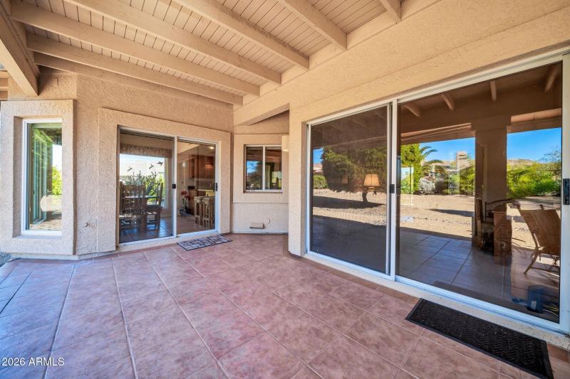 Sliders to kitchen & office