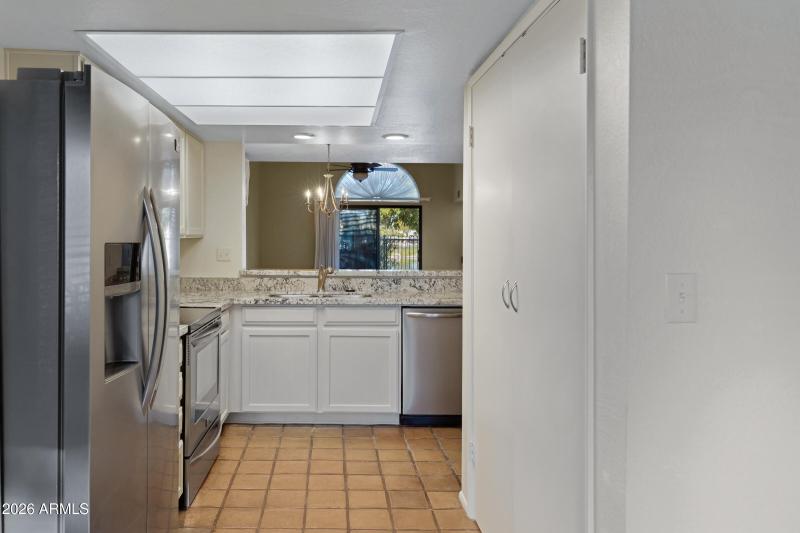 Kitchen view from the breakfast nook