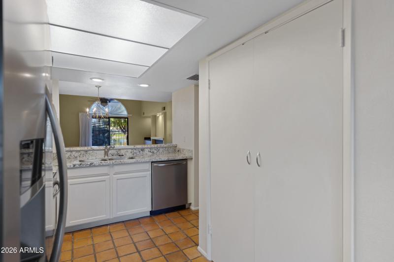 Pantry closet in kitchen