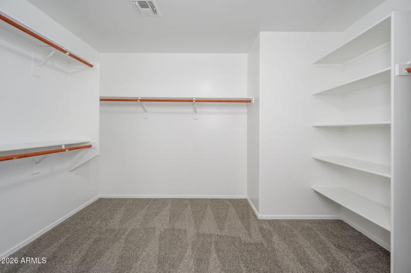 Huge Primary Walk In Closet