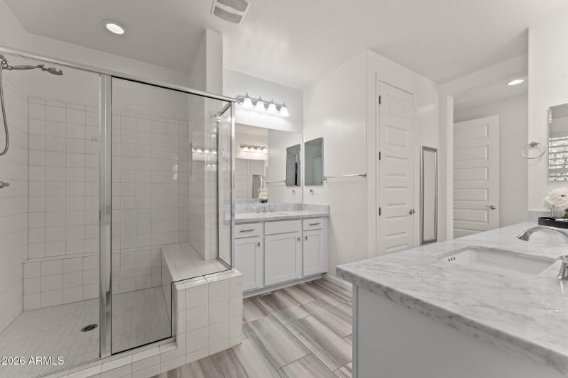 Large walk in shower