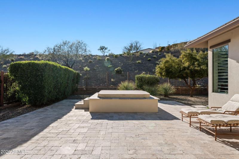 Very private backyard