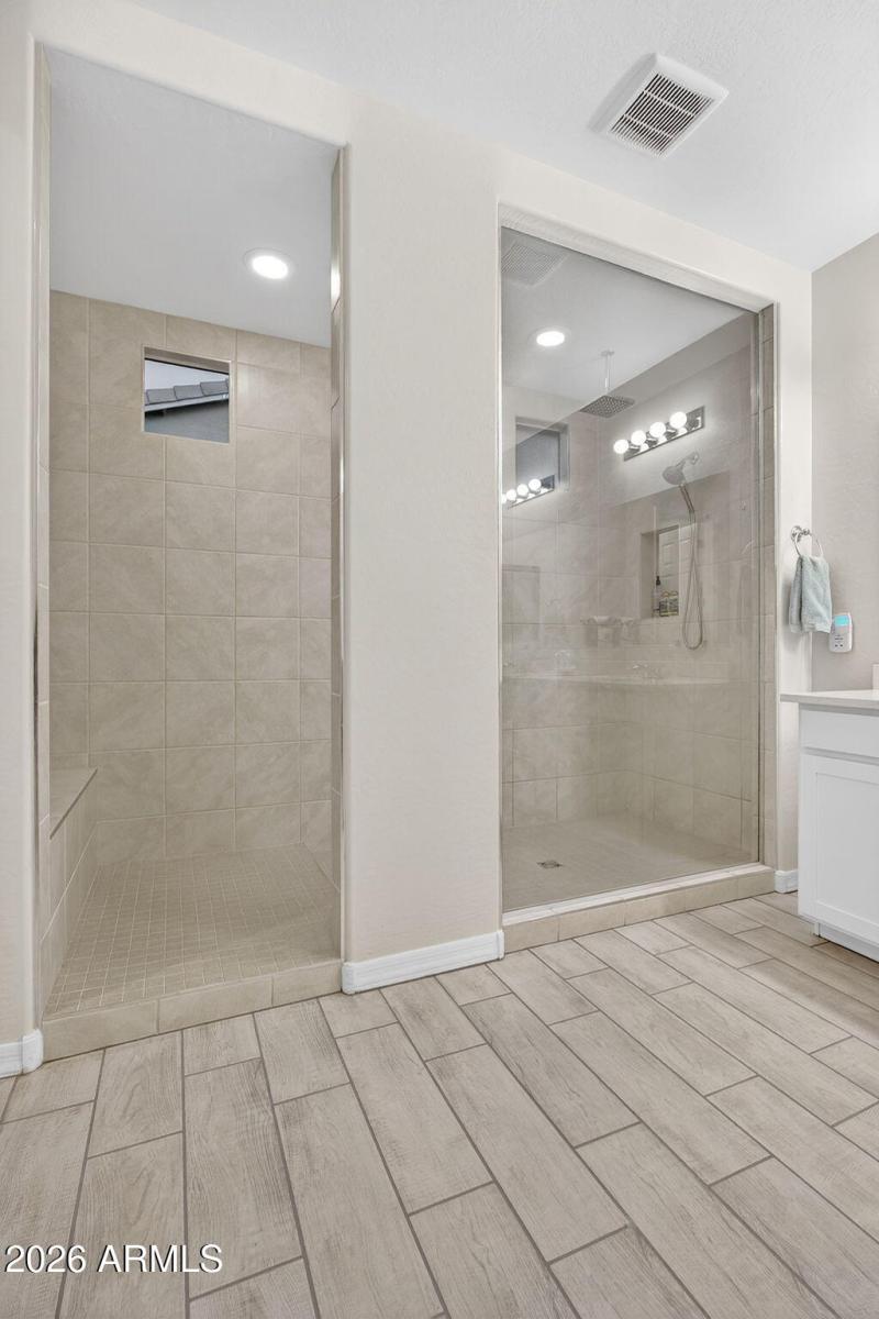 Tiled Walk-in Shower