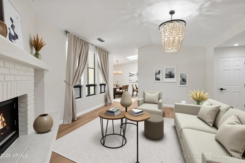 Living Room Virtually Staged