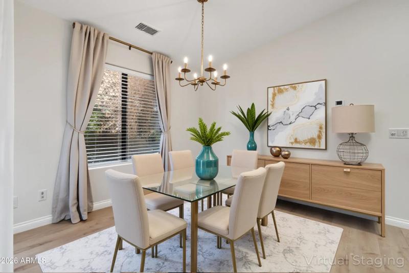 Dining Room Virtually Staged