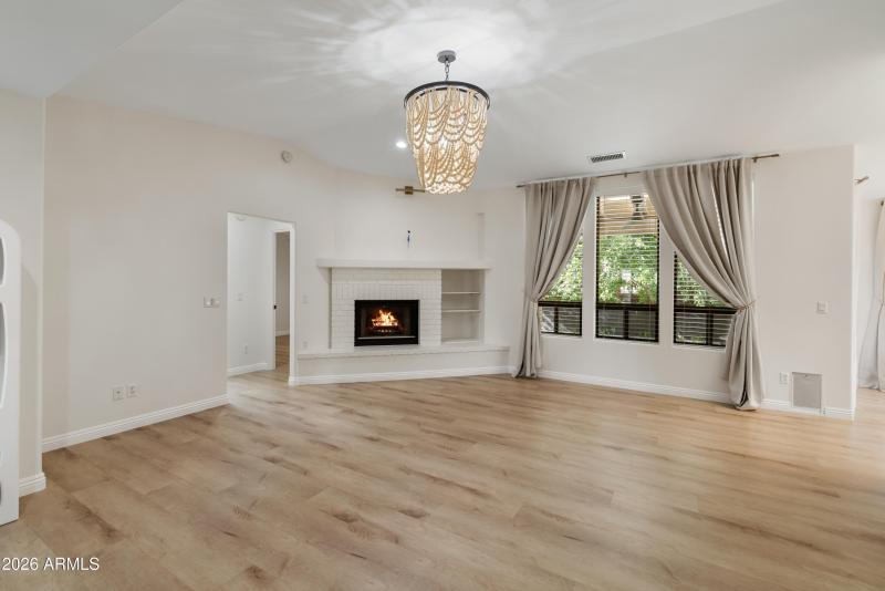 Living Room with Fireplace