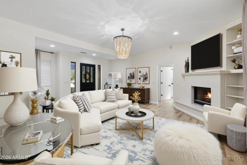 Living Room Virtually Staged