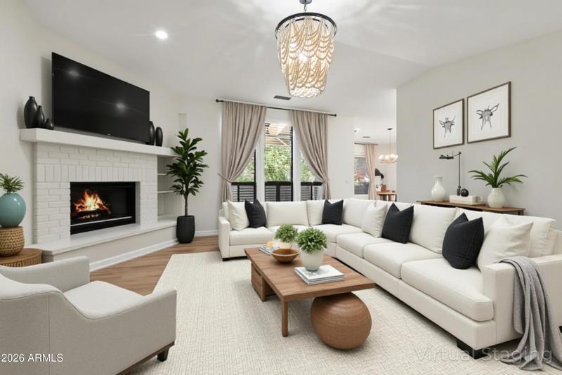 Living Room Virtually Staged