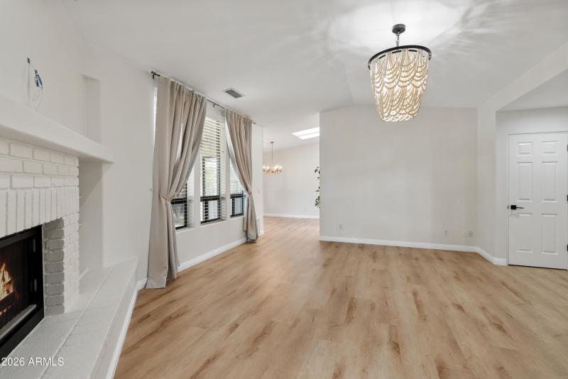 Living Room with Fireplace