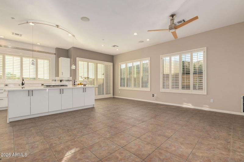 Kitchen opens to Great Room
