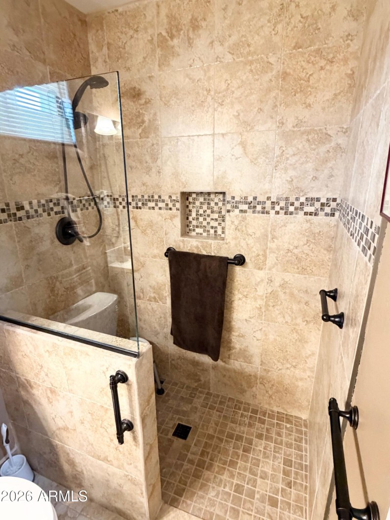 Primary Tiled Walk-In Shower