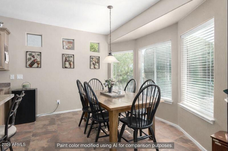 AI painted dining room for comparison