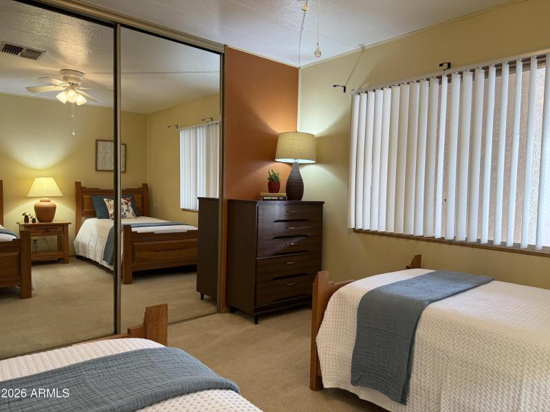 Mirrored Closet in 2nd Bedroom