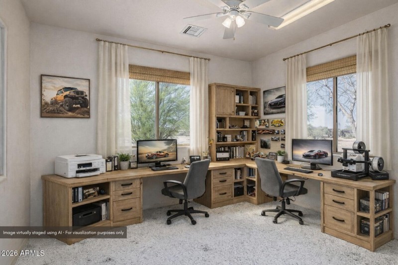 Guest House Office 02 AI Staged