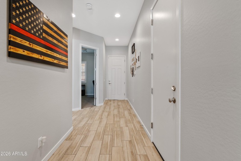 View towards front door