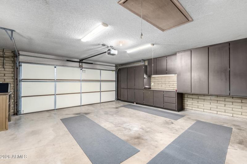 Attached garage cabinets