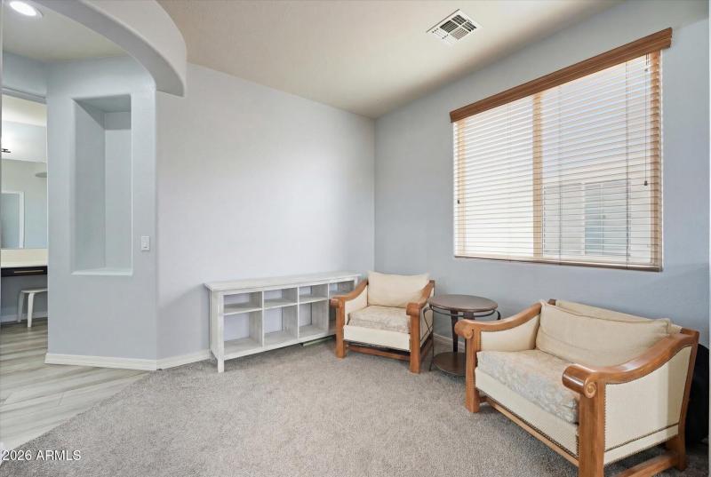 Primary bedroom sitting area