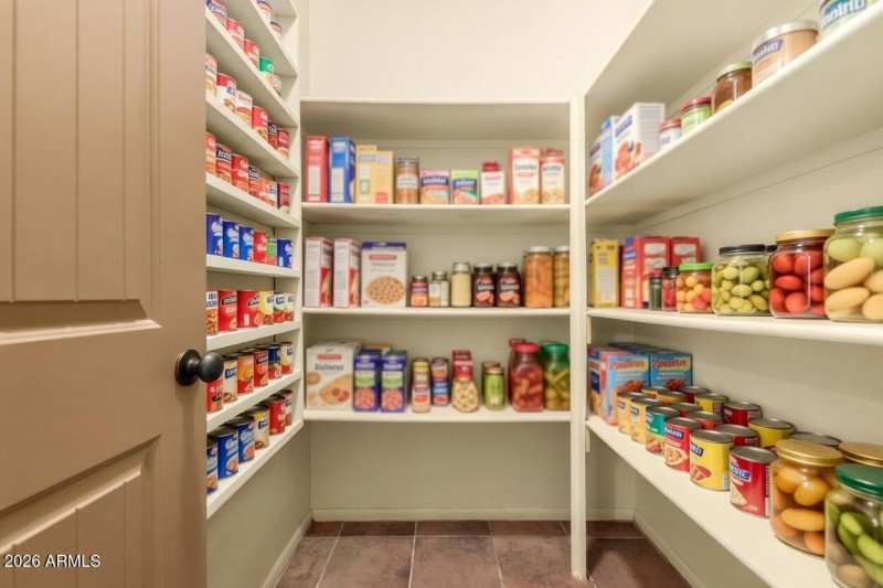 pantry with food