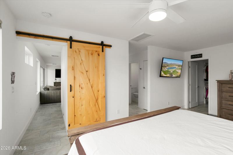 Barn Door at Bedroom