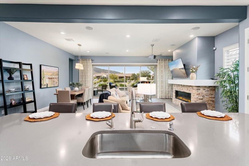 Quartz Countertops at Kitchen