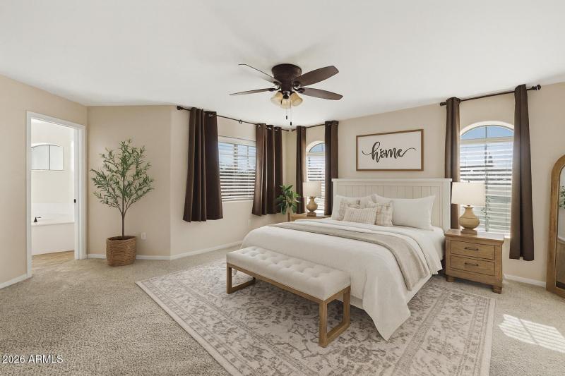 Master Bedroom - Staged